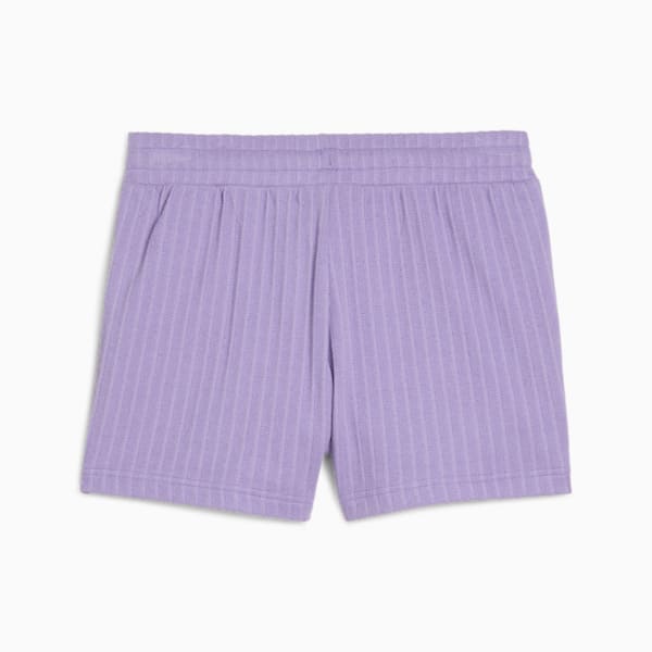 WARDROBE ESSENTIALS Women's 4" Pointelle Shorts, Lavender Alert, extralarge